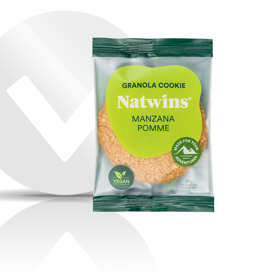 Natwins Granola Cookie 40g Manzana Caja 36 unidades