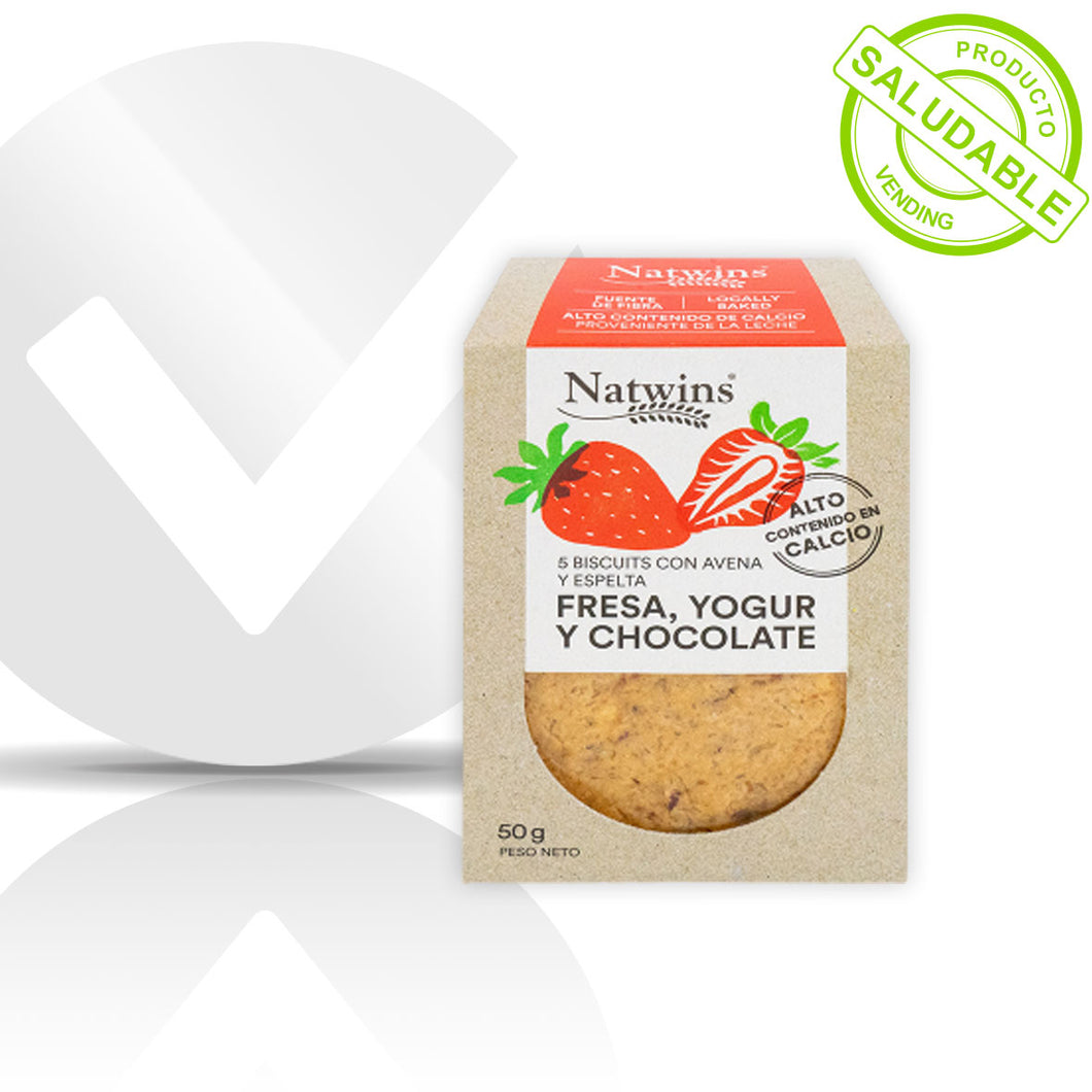 Natwins Espelta Fresa y Chocolate 45g - (desde 0,59€/ud)