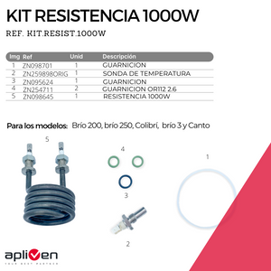 (Ref. KIT.RESIST.1000W)-KIT RESISTENCIA 1000W